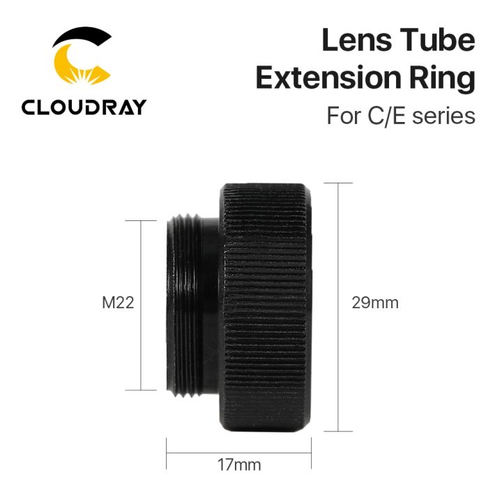 cloudray-e-series-lens-tube-extension-ring-co2-o-d-25mm-lens-tube-for-d20-f63-5mm-127mm-lens-for-co2-laser-cutting-machine