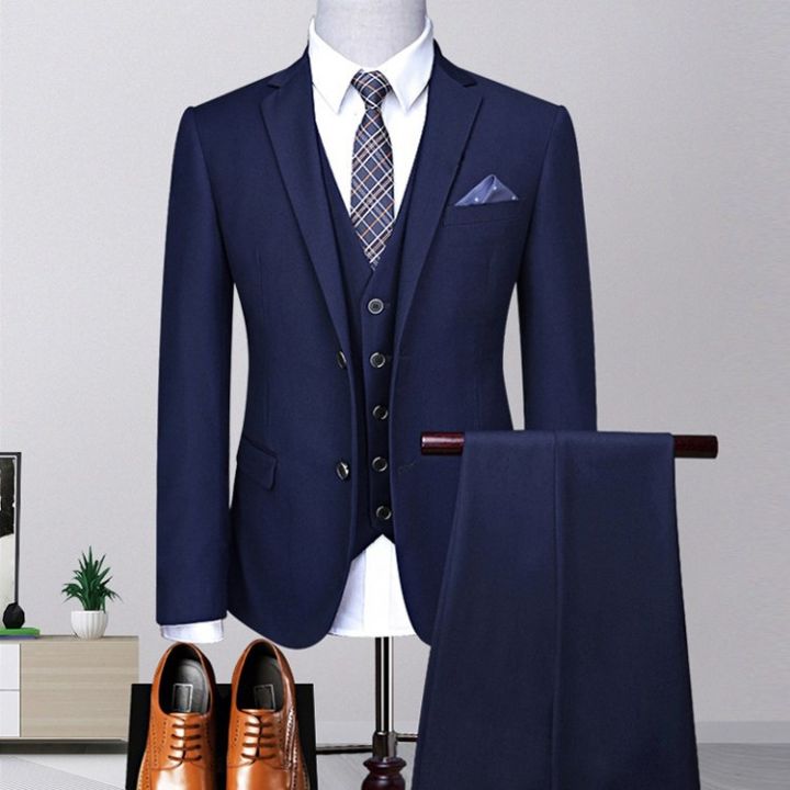 GiiMall 2022 Summer Fashion Men Business Formal Suit New Men's Suits ...