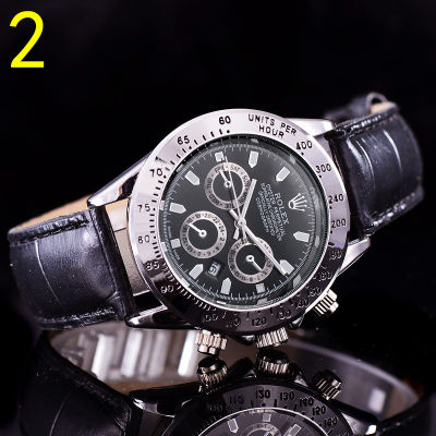 นาฬิกาดั้งเดิมสำหรับผู้ชายนาฬิกาข้อมือแฟชั่นลำลองผู้ชายสายหนังคุณภาพสูงนาฬิกาธุรกิจผู้ชาย