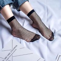 ECMLN สองคู่สุภาพสตรีสีดำตาข่ายลูกไม้ข้อเท้าถุงเท้า Fishnet ถุงเท้าข้อเท้าสูง