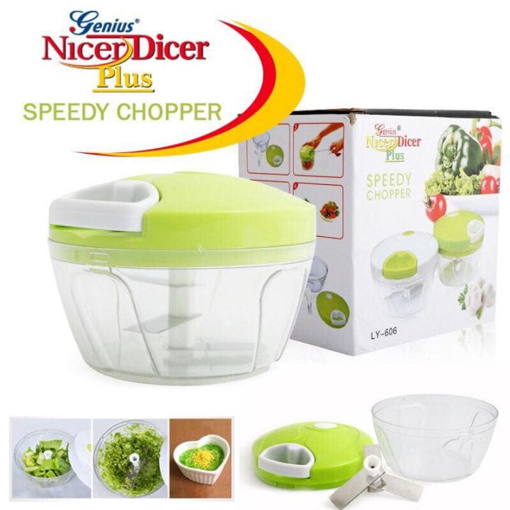 Manual Hand Pull Speedy Chopper Mini Vegetable Food Slicer