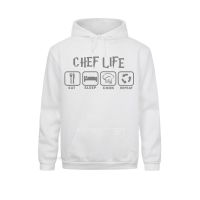 Men Funny Cool Eat Sleep Cook Hooded Pullover Fall Style Cotton Chef Life Sportswear Tops Camisetas Size XS-4XL