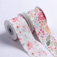 【CC】 5 yards Double-side Flowering Printed for Diy Bow Sewing Clothing Decoration Accessories