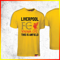 เสื้อยืด ลิขสิทธิ์แท้ Liverpool ลิเวอร์พูล T-shirts สำหรับ เด็ก และ ผู้หญิง รุ่น LFC-026 สีเหลือง