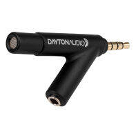 Dayton Audio iMM-6 Calibrated Measurement Microphone สำหรับ iPhone, iPad Tablet และ Android สีดำ