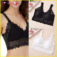 LVFENYA ฤดูร้อน ดอกไม้ บิกินี่ Bralette Bustier เสื้อชั้นในถักโครเชต์ บราลูกไม้ เสื้อครอป