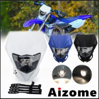 Motorcycle LED Headlamp Fairing For Yamaha WR450F WR250F WR250R YZ450F YZ250F Dirt Bike Dual Sport Supermoto Enduro Headlights