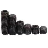 Iron black grade 12.9 hex socket flat end screw-1211