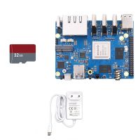 For 5 Plus Development Board 4G+32G Card RK3588 64Bit 2.5G M.2 Slot Support 2230 Wi-Fi 6 BT Module