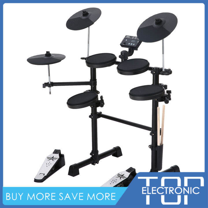[New Arrival]Electric Drum Set 8 Piece Electronic Drum Kit for Adult