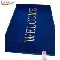 "ลดราคา"GRAFFE พรมเช็ดเท้าดักฝุ่น WELCOME ขนาด 80x120ซม. สีน้ำเงิน รับประกันของแท้*-.PoN59.-*-.ถูกและดี.-*