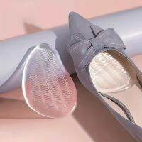 2pcs/Set Invisible Soft Gel High Heels Non-Slip Clear Crystal Half Foot Pads for Pain Relief