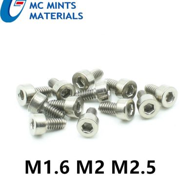 M1.6 M2 m2.5 x 4 5 6 8 10 12 15 20mm Ti Bolt Titanium Bolt Column Socket Original Not Polished Ta2 Titanium Screw Fastener