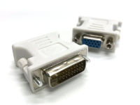 5ชิ้น Dvi 241ขาตัวผู้ไปยัง Vga ตัวเมียอะแดปเตอร์เชื่อมต่อ15ขาสายเคเบิลคู่ Dvi D