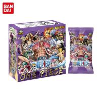 【LZ】 2/3/5Pack Bandai One Piece Anime Cards Collection Play Games Hobby Figures Zoro Luffy Nami Birthday Gifts - 5Cards/Pack (Purple)