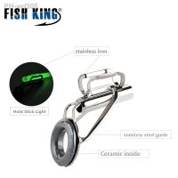 Fishking Lighting Guides 5pcs/lot Tip Set Repair Kit DIY Eye Rings Different Size Stainless Steel Frames With Plastic Fish Box