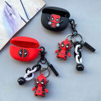 Deadpools ไดโนเสาร์สำหรับ Xiaomi MI FlipBuds Pro ซิลิโคนหูปลอกการ์ตูนไร้สายบลูทูธหูฟังปกป้องกันการล่มสลายนิ่มน่ารักจี้