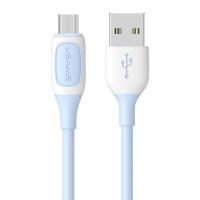 Usams เครื่องชาร์จไมโคร Usb ระบบชาร์จเร็วแบบ2a Andriod มือถือซัมซุงข้อมูลสำหรับ Xiaomi Redmi สายโทรศัพท์สองสี