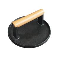 Smash Burger Press - Heavy Duty Hamburger Press W/Heat Resistant Handle - Cast Iron Grill Press, Bacon Press