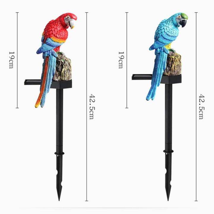 lumiparty-solar-led-garden-light-outdoor-waterproof-solar-powered-parrot-shape-lawn-lamp-for-garden-path-lawn-yard-courtyard