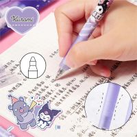 ปากกา6ชิ้น/ชุดปากกาดำ Kuromi ปากกาเขียนเครื่องเขียนในโรงเรียนปากกาลูกลื่นปากกาอัตโนมัติปากกาปากกาหมึกเจลการ์ตูน