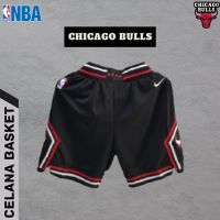 MERAH Nba Chicago Bulls Classic Edition Swingman Basketball Pants - Red, S