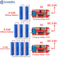 เลซานดราแบตเตอรี่ลิเธียมบูสเตอร์2S 3S 4S แบบหลายเซลล์ที่ชาร์จแผงโซลาเซลล์ดีซี3-6V ถึง8.4V 12.6V 16.8V