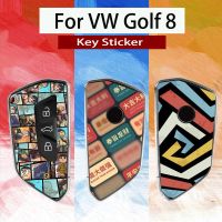 yonggax Sticker For VW Golf 8 for Skoda Octavia A8 MK4 Mk8 2020 2021 Seat Leon Mk4 Cupra Smart Car Key Case Protective Film Accessories