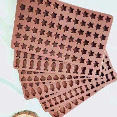 Chocolate Mold Fudge Ice Cube Silicone Mold Star Carrot Christmas Tree Bones Love Fish Mold Ice Maker Ice Cream Moulds