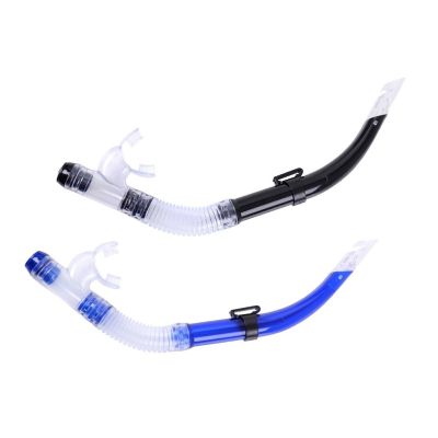 Dry Snorkel For Diving Equipment Splash Guard And TopAnti-Wave Semi-dry Breathing Tube PVC Snorkeling Respirator