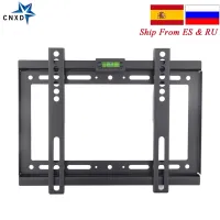 Slim LCD LED Plasma Fixed TV Wall Mount Bracket 14~32 Inch Max VESA 200*200mm Super Strong 88lbs Weight Capacity Cleaning Tools