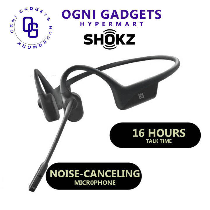 Shokz (Aftershokz) Bone Conduction OpenEar Stereo Wireless Bluetooth Headset Lazada