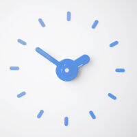 On-Time wall clock นาฬิกาติดผนัง ไม่เจาะผนัง 2023 v1m สีฟ้า ขนาดติดตั้ง 48-60 Cm. รางวัลออกแบบ