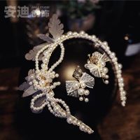 Vivienne Westwood High-end Silk yarn super fairy pearl headband female bridal headwear headband hairpin retro French light luxury small fragrance style wedding jewelry