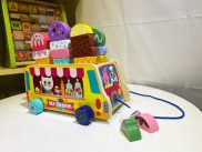 Car Toys ice cream immersive creative, wood toy safe for babies
