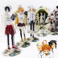 The Promised Neverland Emma Norman Ray Standing Figures Keychain Double Sided Anime Acrylic Stand Model Plate Collection Keyring Nails Screws Fastener