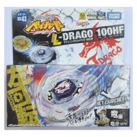 100HF แอล-ดราโก้พร้อมตัวยิงแสง BB43 Takara Tomy Beyblade Metal เสื้อยืดฟิวชันต่อสู้