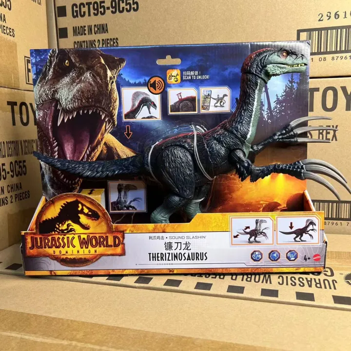 Mattel Jurassic World Dominion Sound Slashin' Slasher Therizinosaurus ...