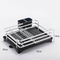 VIP exclusive 2 Tier Silver Stainless Aluminum Kitchen Dish Rack Sink Drainer Plate Drying Shelf Organizer Accessories Cutlery