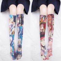 【LZ】❂  Anime darling no fanxx 02 zero dois cosplay linda lolita imprimir leggings a panturrilha meias menina jk adereços acessórios