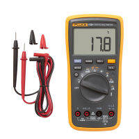 Original Fluke 17B+ Auto Range Digital Probe Multimeter Meter Temperature &amp; Frequency New