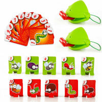 New Hot Frog Mouth Take Card Tongue Chameleon Tongue Funny Board Game For Family Party Toy Be Quick To Lick Cards Toy Set