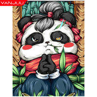 5D DIY Diamond Painting Panda Cartoon Full Round Drill Embroidery Mosaic Rhinestones Cartoon Animal Home Decor Gift