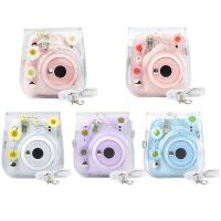 สำหรับ Fujifilm Instax Mini 11 9 8กล้องถ่ายภาพโปร่งใสเคสป้องกันพีวีซีกระเป๋าใส่โน๊ตบุ๊คแบบพกพากระเป๋าเก็บของอุปกรณ์สวมครอบพร้อมสายคล้องไหล่