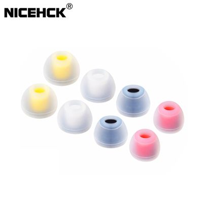 NiceHCK 07 Noise Isolating Silicone Ear Tips Soft Safe Eartips Improve Vocal For NX7 MK3 ASX ZSN ZS10 Pro ZSX In Ear Earphone Wireless Earbud Cases