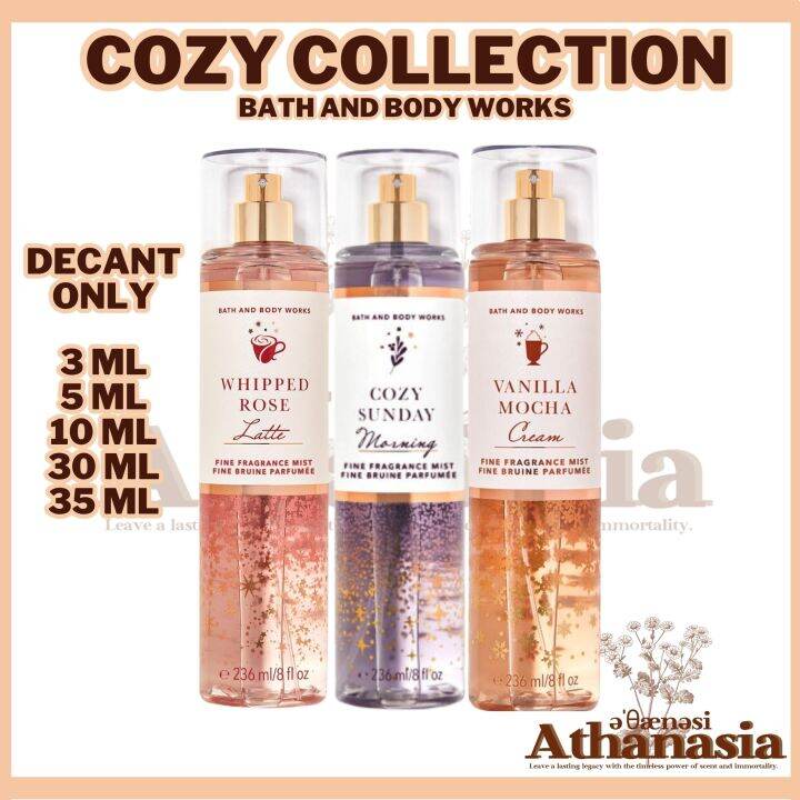 Cozy Collection Bath and Body Works 10 ML Whipped Rose Latte Cozy