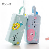 Pencil case double layer large capacity Pencil cases school cute cartoon kawaii students big Pen case bags Stationery Supplies