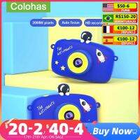 ZZOOI Cute Kids Mini Cameras For Photography Digital 1080P Camera 2 Inch HD Rocket Children Kameras Toys For Kids Girls Birthday Gift Sports &amp; Action Camera