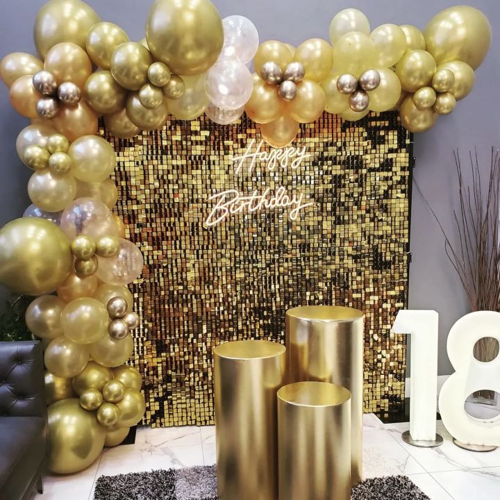 Iridescent Party Sequin Backdrop Glitter Square Sequin Panel Wall ...