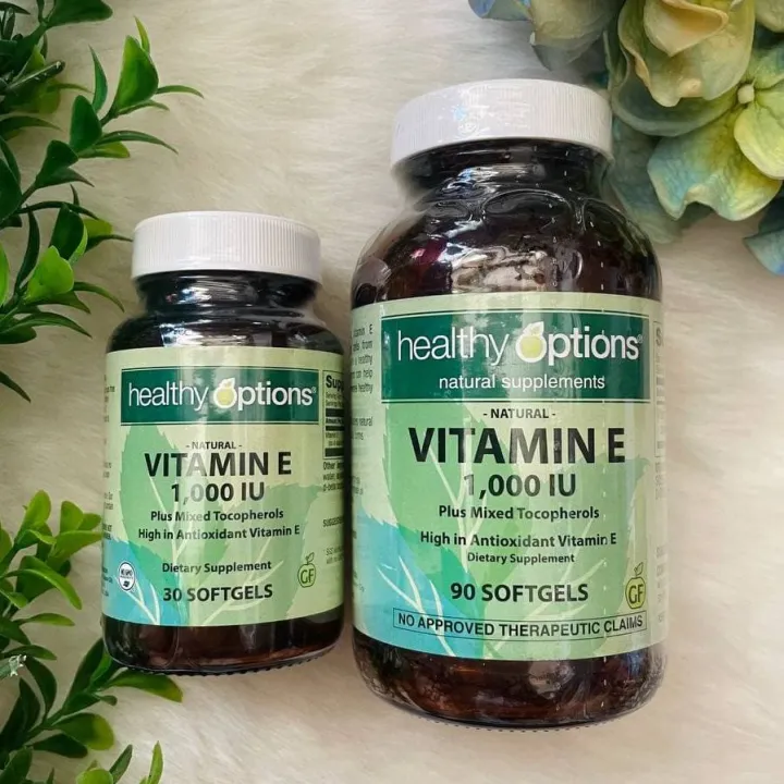 Healthy Options Vitamin E 1,000 IU 30 & 90 Softgels Lazada PH